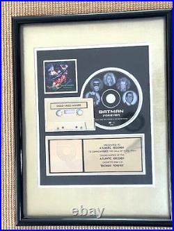 Batman Forever Gold Record/CD/Cassette Award-RIAA-AUTHENTIC & RARE