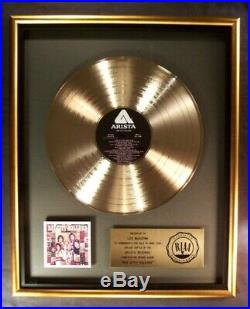 Bay City Rollers Debut LP Gold RIAA Record Award Arista Records Les McKeown