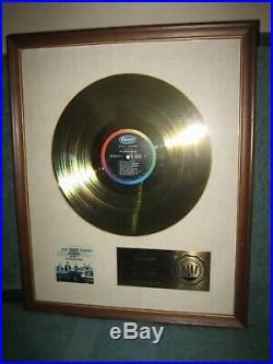 Beach Boys Shut Down Vol. 2 Gold RIAA Record Award Original with N Y Co. Sticker