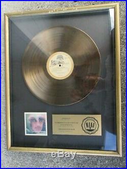 Beatles George Harrison Gold Record award