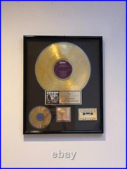 Beatles RIAA Gold Record Award Sgt. Pepper Authentic Memorabilia