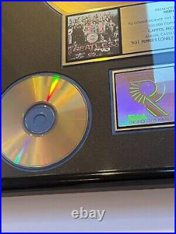 Beatles RIAA Gold Record Award Sgt. Pepper Authentic Memorabilia