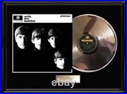 Beatles With The Beatles White Gold Platinum Tone Record Lp Album Non Riaa Award