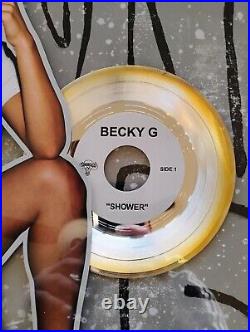 Becky G Shower Music Executive Award Not RIAA Gold Platinum Record Rare 1 Mil