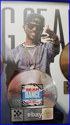 Big Sean Huge! Original Riaa Gold And Platinum Digital Download Record Award