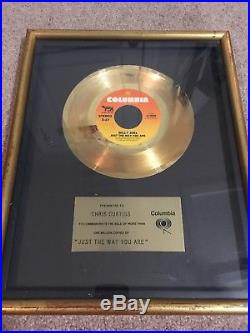 Billy Joel Just The Way You Are Gold Record Award