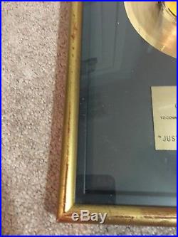 Billy Joel Just The Way You Are Gold Record Award