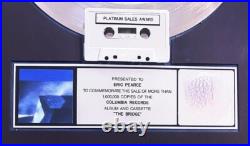 Billy Joel THE BRIDGE RIAA Platinum Record Award 1986 Ray Charles Cyndi Lauper Billy Joel THE BRIDGE RIAA Platinum Record Award 1986 Ray Charles Cyndi Lauper