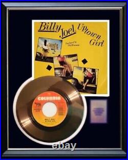 Billy Joel Uptown Girl Rare 45 RPM Gold Metalized Record Rare Non Riaa Award