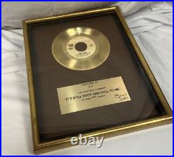 Billy Joel it's still rock'n' roll label gold record award rare