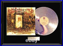 Black Sabbath Mob Rules Lp White Gold Silver Platinum Tone Record Non Riaa Award