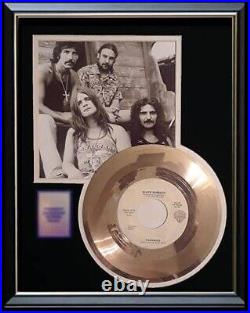 Black Sabbath Ozzy Osbourne Paranoid Gold Record Non Riaa Award Rare