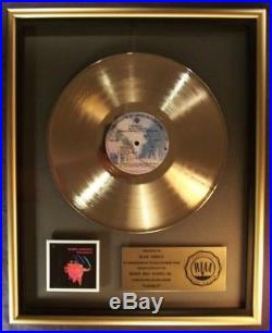 Black Sabbath Paranoid LP Gold RIAA Record Award Warner Brothers Records
