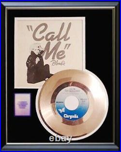 Blondie Debbie Harry Call Me 45 RPM Gold Record Rare Non Riaa Award Framed