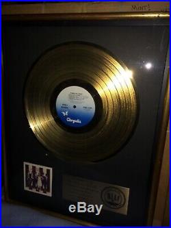 Blondie Gold Record Award Parellel Lines LP Original 1980, 17x22 Exc. Cond