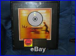 Blur Riaa Gold Album Sales Award For Blur 1997 Record Mega Rare! Song 2