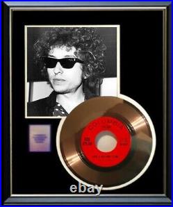 Bob Dylan Gold Record Like A Rolling Stone 45 RPM Rare Framed Non Riaa Award