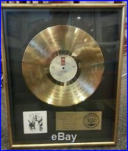Bob Dylan Planet Waves Official Riaa Gold Record Award Floater Black Matte