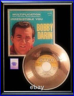 Bobby Darin Multiplication 45 RPM Gold Record Rare Non Riaa Award