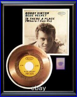 Bobby Vinton Blue Velvet 45 RPM Gold Record Non Riaa Award Rare