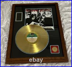 Bon Jovi Cross Roads Gold Record Million Seller Award Disk Album FRAMED Vintage