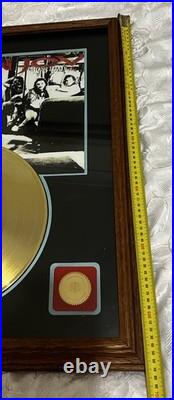 Bon Jovi Cross Roads Gold Record Million Seller Award Disk Album FRAMED Vintage