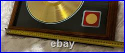 Bon Jovi Cross Roads Gold Record Million Seller Award Disk Album FRAMED Vintage