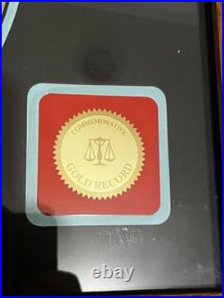Bon Jovi Cross Roads Gold Record Million Seller Award Disk Album FRAMED Vintage