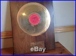 Born To Run Gold Record In House Award For Sale Of More Than $1,000,000 In Sales