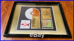 Brandy Self-Titled RIAA Gold Record Album Award Official Plaque Damon Thomas