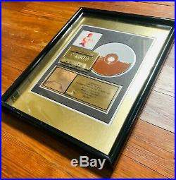 Brandy Self-Titled RIAA Gold Record Album Award Official Plaque Damon Thomas