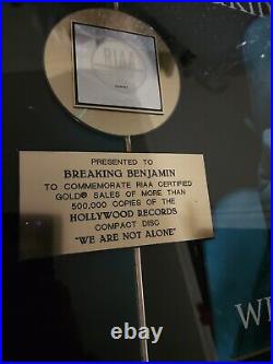 Breaking Benjamin We Are Not Alone RIAA Gold Record Award