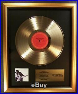 Bruce Springsteen Born To Run LP Gold Non RIAA Record Award Columbia Records