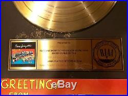 Bruce Springsteen Greetings from Asbury Park RIAA Gold Record Award