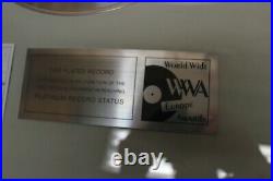 Bruce Springsteen Platinum Record Born To Run -WWA Europe Awards + Autogramm