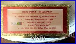 CONWAY TWITTY Hello Darlin' R E D Gold Record AWARD