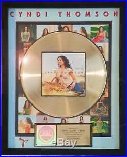 Cyndi Thomson My World Riaa Record Award Gold Custom Country Artist