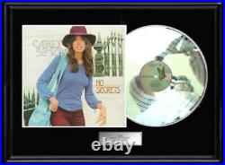 Carly Simon No Secrets White Gold Platinum Tone Record Lp Non Riaa Award Rare