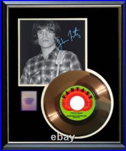 Ccr John Fogerty Gold Record Proud Mary W-printed Signature Rare Non Riaa Award
