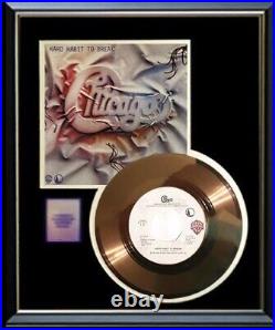Chicago Band Hard Habit To Break 45 RPM Gold Record Rare Non Riaa Award
