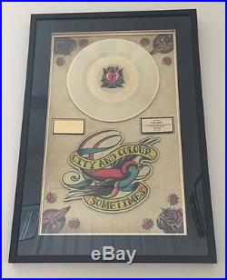 City and Colour Gold Plaque Framed Award Very Rare Alexisonfire Dallas Green