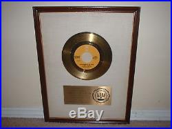 Clint Holmes Riaa Gold Record Award White Matte 45 Playground In My Mind