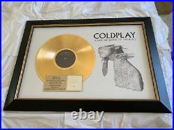 Coldplay RIAA Gold Record Award Presented To Chris Martin