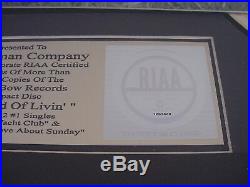 Craig Morgan RIAA Gold Compact Disc Broken Bow Records Presentation Award