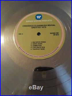 Creedence Clearwater Fitzgerald-Hartley Fantasy WARNER Gold Record Award RARE
