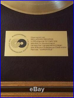 Creedence Clearwater Revival CHRONICLE Original GERMAN Gold Record Award