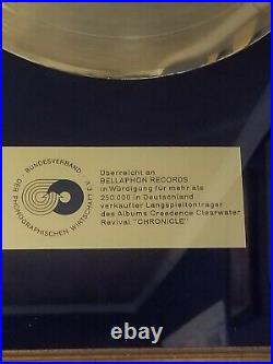 Creedence Clearwater Revival CHRONICLE Original German Gold Record Award