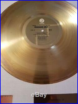 Creedence Clearwater Revival GOLD Original RIAA White Matte Gold Record Award