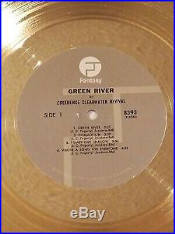 Creedence Clearwater Revival GREEN RIVER RIAA White Matte Gold Record Award