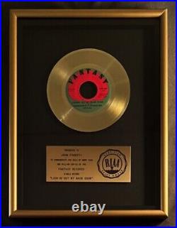 Creedence Clearwater Revival Lookin' Out My Back Door 45 Gold RIAA Record Award